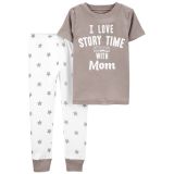 Carters Toddler 2-Piece Mom 100% Snug Fit Cotton PJs