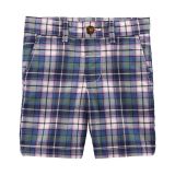 Carters Toddler Plaid Flat-Front Shorts