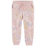 Carters Baby Pull-On Floral Print Fleece Pants