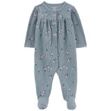 Carters Baby Floral Snap-Up Cotton Sleep & Play