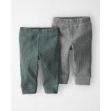 Carters Baby 2-Pack Organic Cotton Waffle Knit Pants