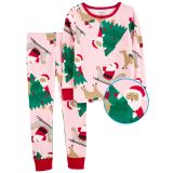 Carters Toddler 2-Piece Christmas 100% Snug Fit Cotton PJs