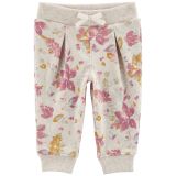 Carters Baby Pull-On Floral Fleece Pants