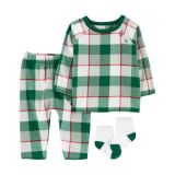 Carters Baby 3-Piece Plaid Outfit Set