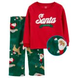 Carters Baby 2-Piece Santa Fleece PJs