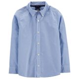 Carters Kid Long Sleeve Button-Front Uniform Shirt