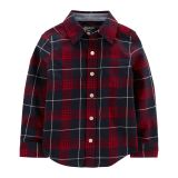 Carters Toddler Family Matching: Plaid Soft Twill Button-Front Shirt