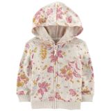 Carters Baby Floral Print Fleece Zip Jacket