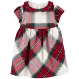 Carters Baby Plaid Collared Dress