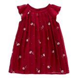 Carters Baby Pleated Chiffon Floral Dress