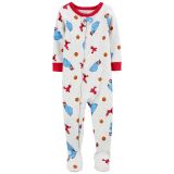 Carters Toddler Sesame Street Zip-Up Cotton 1-Piece Pajama