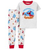 Carters Toddler 2-Piece Sesame Street 100% Snug Fit Cotton PJs