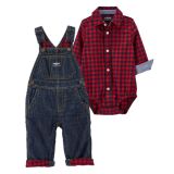 Carters Button-Front Bodysuit and Overalls Set