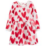 Carters Toddler Heart Fleece Dress