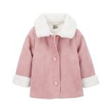 Carters Baby Pink Poodle Fleece Jacket