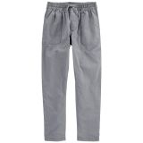 Carters Kid Tapered Relaxed Jersey-Lined Stretch Canvas Chinos