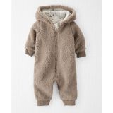 Carters Baby Recycled Sherpa Hooded Jumpsuit