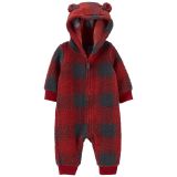 Carters Baby Hooded Fleece Jumpsuit