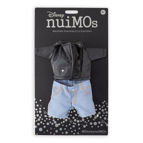디즈니 Disney nuiMOs Outfit ? Black Faux Leather Jacket and Denim Pants