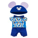 Disney nuiMOs Outfit ? Celebration Print Shirt with Blue Pants and Blue Ear Hat ? Walt Disney World 50th Anniversary