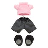 Disney nuiMOs Outfit ? Pink Sweater with Gray Pants and Gray Pom-Pom Shoes