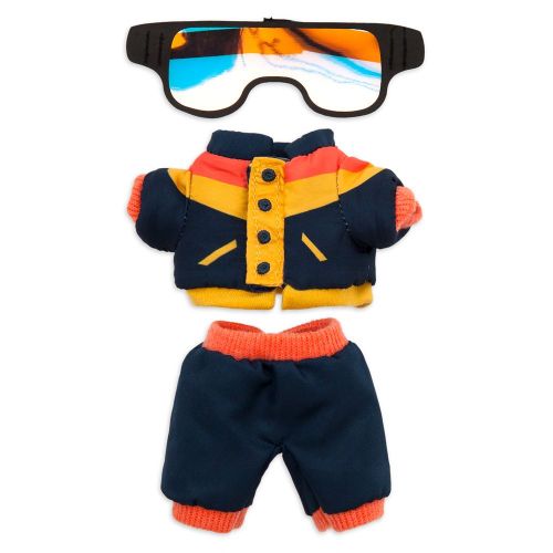 디즈니 Disney nuiMOs Outfit ? Black and Orange Snow Jacket with Snowpants and Snowboard Goggles