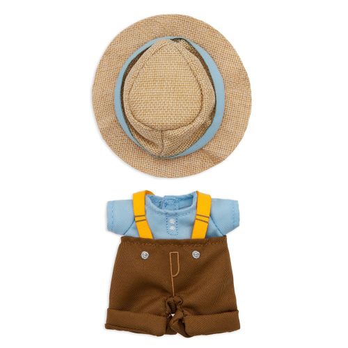 디즈니 Disney nuiMOs Outfit ? Blue Shirt, Brown Pants with Suspenders and Fedora Hat