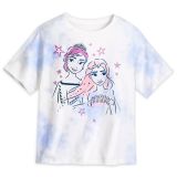 Disney Anna and Elsa Tie-Dye T-Shirt for Girls ? Frozen