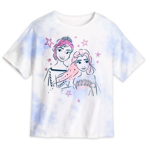 디즈니 Disney Anna and Elsa Tie-Dye T-Shirt for Girls ? Frozen