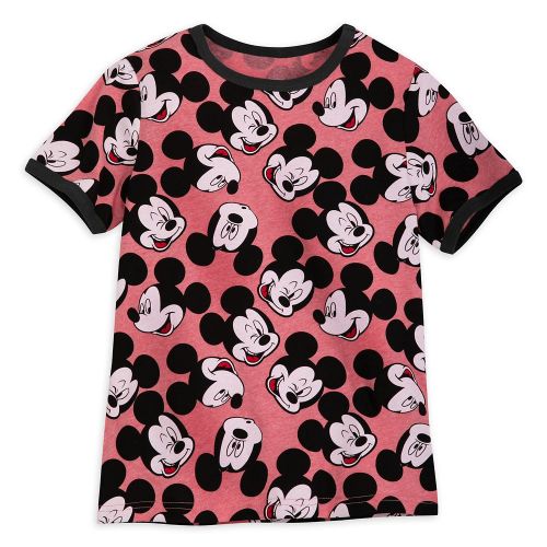 디즈니 Disney Mickey Mouse Allover Ringer T-Shirt for Kids