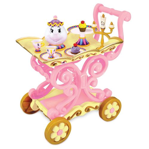 디즈니 Disney Beauty and the Beast Be Our Guest Singing Tea Cart Play Set