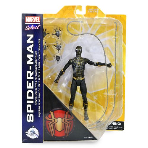 디즈니 Disney Spider-Man Black Suit Spider-Man: No Way Home Collector Edition Action Figure ? Marvel Select by Diamond ? 7