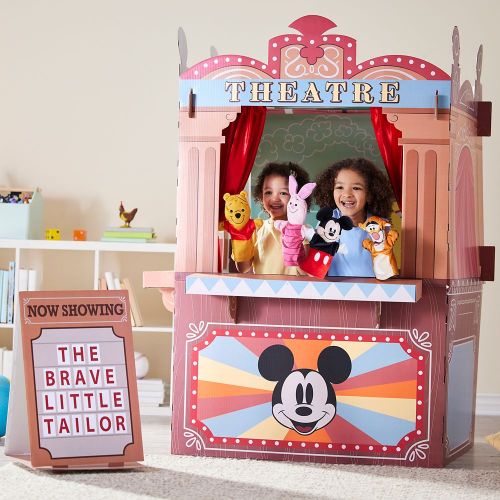 디즈니 Disney Mickey Mouse Cardboard Puppet Theatre