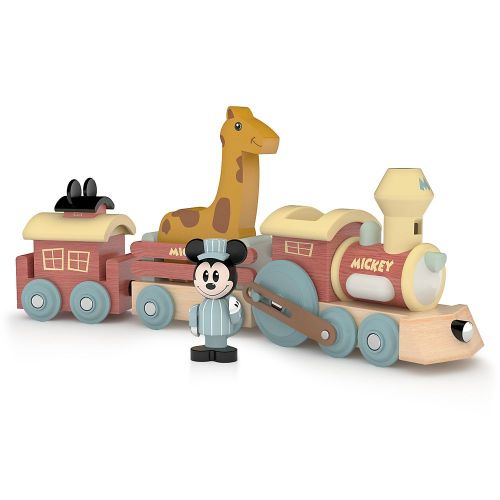디즈니 Disney Mickey Mouse Wooden Train Set