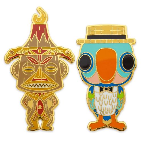 디즈니 Disney Goddess Pele and Barker Bird Funko Pop! Pin Set ? The Enchanted Tiki Room ? Limited Release