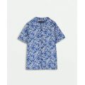 Boys Tropical Palm Print Camp Collar Shirt