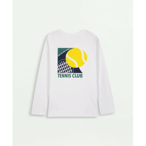 브룩스브라더스 Boys Long-Sleeve Tennis T-Shirt