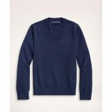 Boys Cotton V-Neck Sweater