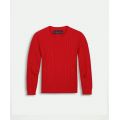 Boys Cotton Cable Crewneck Sweater