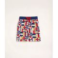 Boys Brooks Brothers Et Vilebrequin Swim Trunks in the Mixed Signals Print