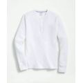 Cotton Henley Long-Sleeve T-Shirt