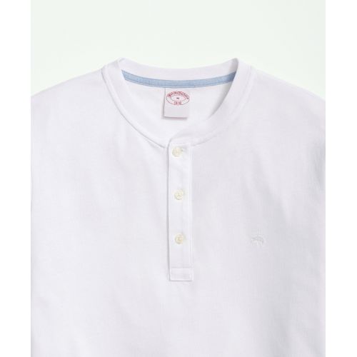 브룩스브라더스 Cotton Henley Long-Sleeve T-Shirt