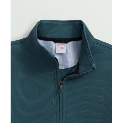 브룩스브라더스 Cotton French Terry Half-Zip Sweatshirt