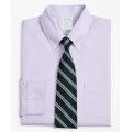 Stretch Milano Slim-Fit Dress Shirt, Non-Iron Pinpoint Button-Down Collar