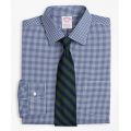 Stretch Madison Relaxed-Fit Dress Shirt, Non-Iron Poplin Ainsley Collar Gingham