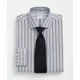 Stretch Supima Cotton Non-Iron Pinpoint English Collar, Striped Dress Shirt