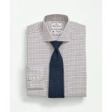 Brooks Brothers X Thomas Mason Cotton Twill Londoner Collar, Tattersall Dress Shirt