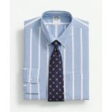 American-Made Cotton Pinpoint Button-Down Collar, Bold Striped Dress Shirt