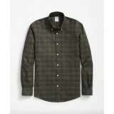 Stretch Supima Cotton Non-Iron Twill Polo Button Down Collar, Tattersall Shirt
