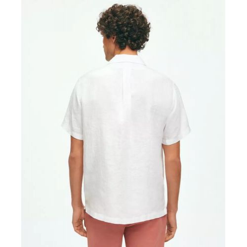 브룩스브라더스 Irish Linen Short Sleeve Guayabera Shirt